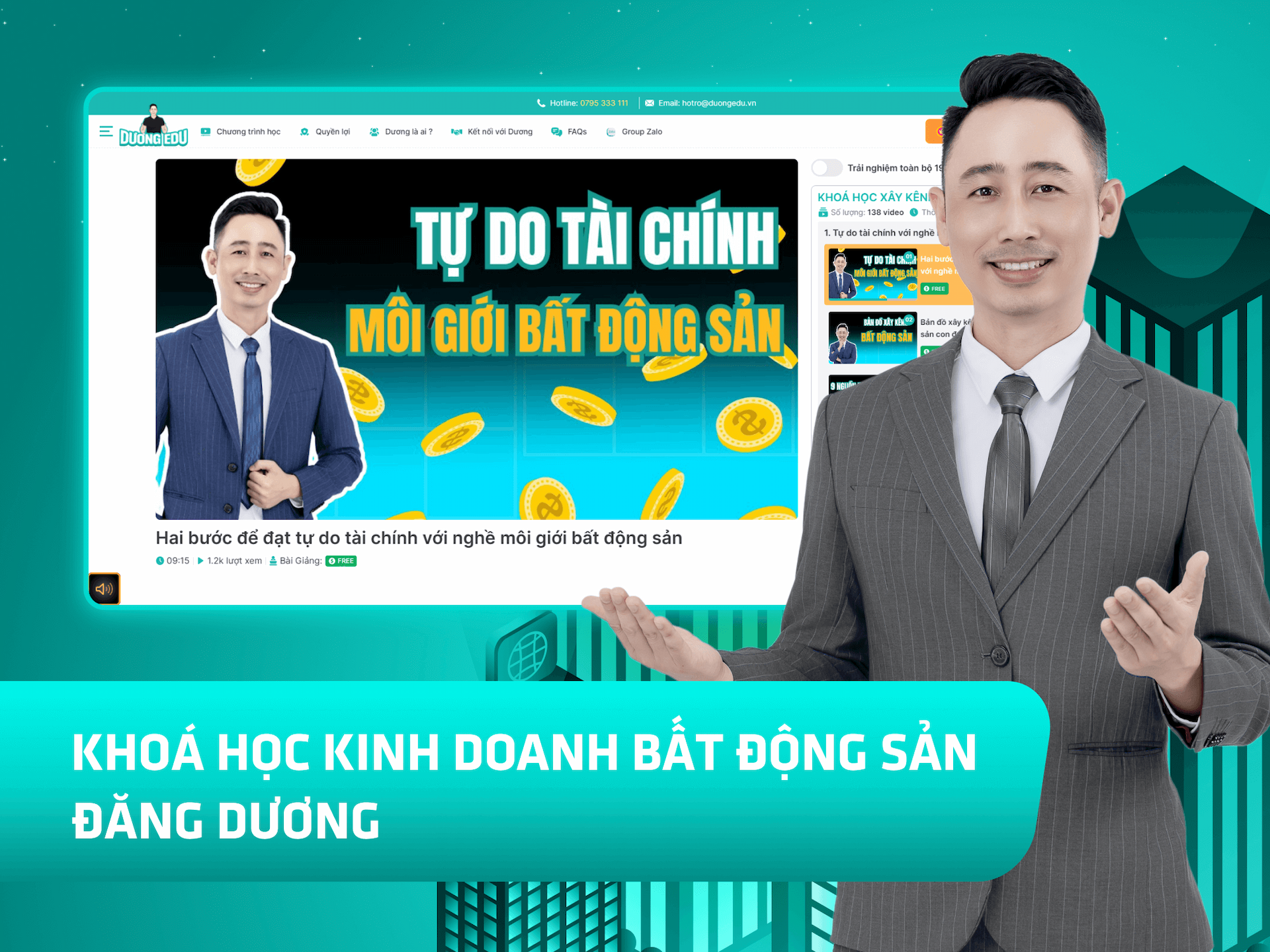 Hình khóa học Khóa học Dương Edu - Xây kênh bất động sản trên MONA Academy