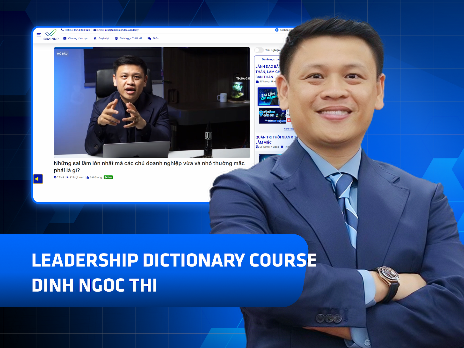 Hình khóa học Tu Dien Lanh Dao Academy trên MONA Academy