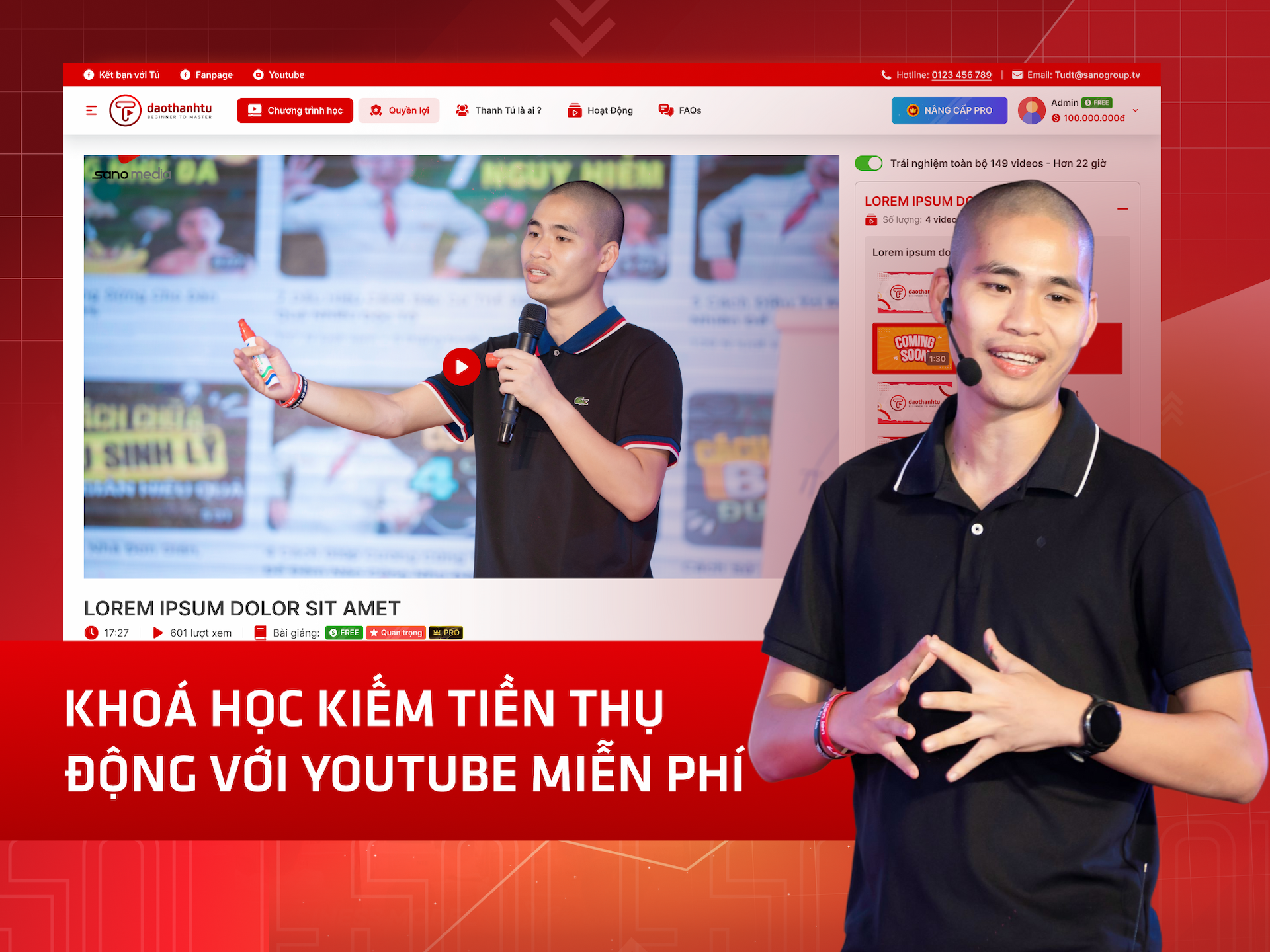 Hình khóa học Khóa học kiếm tiền thụ động với Youtube miễn phí trên MONA Academy