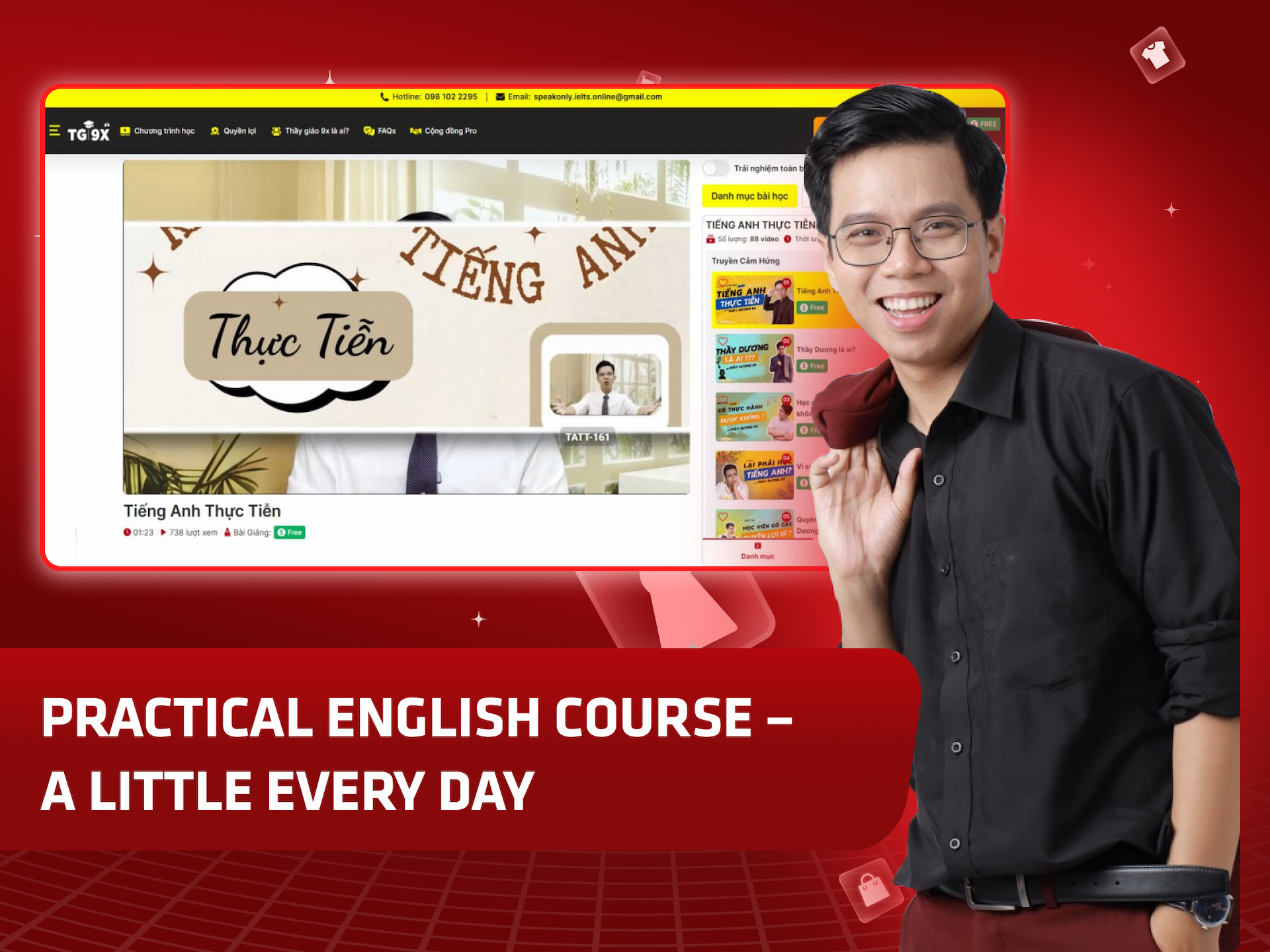 Hình khóa học Practical English Course – A Little Every Day trên MONA Academy