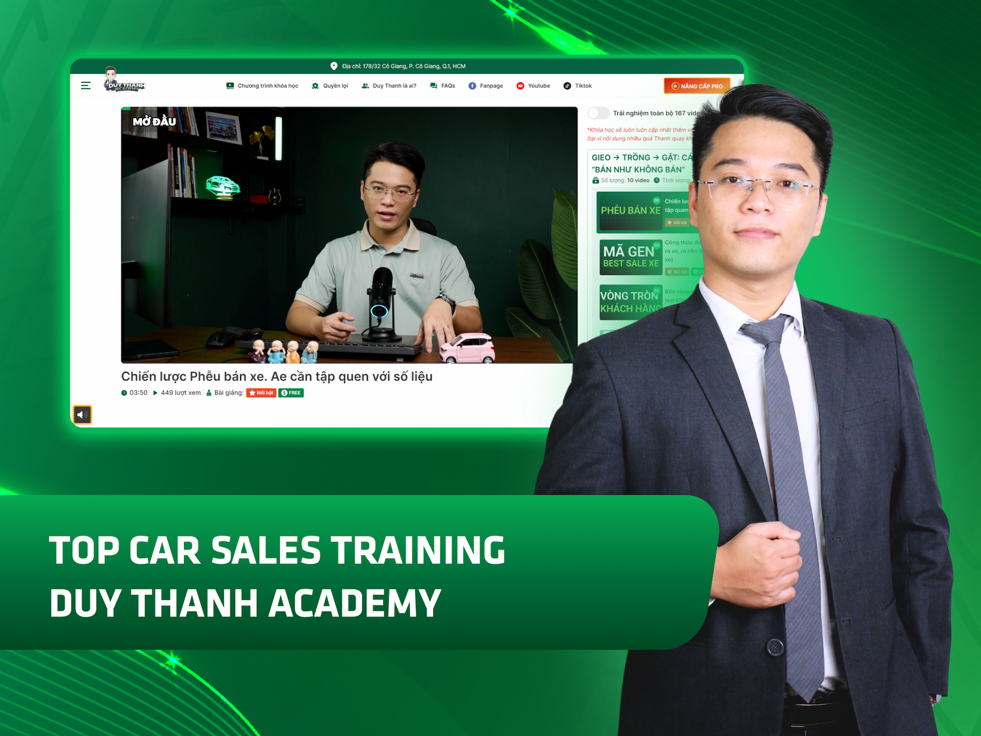 Hình khóa học Duy Thanh Academy trên MONA Academy