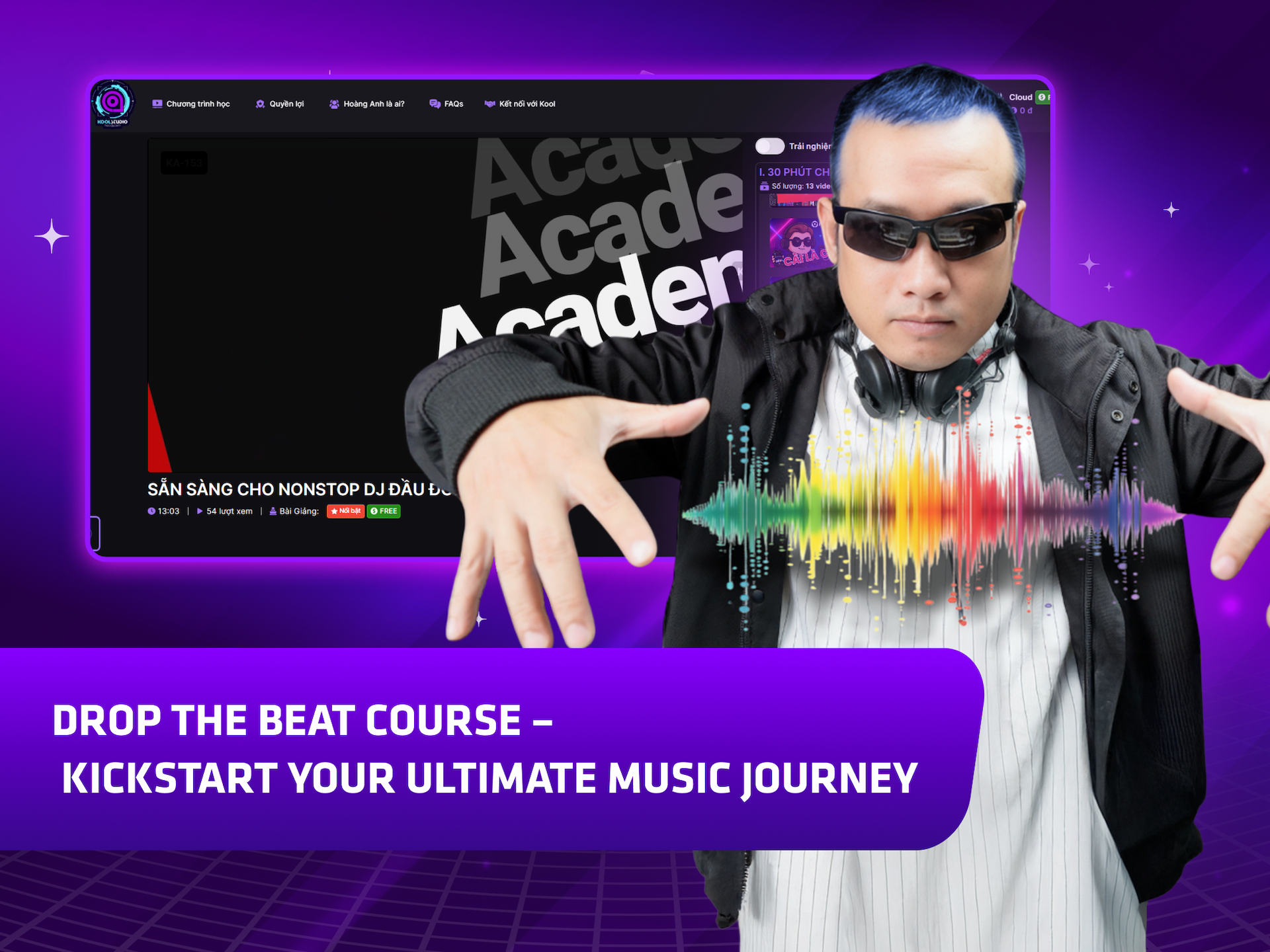 Hình khóa học Drop The Beat Course – Kickstart Your Ultimate Music Journey trên MONA Academy
