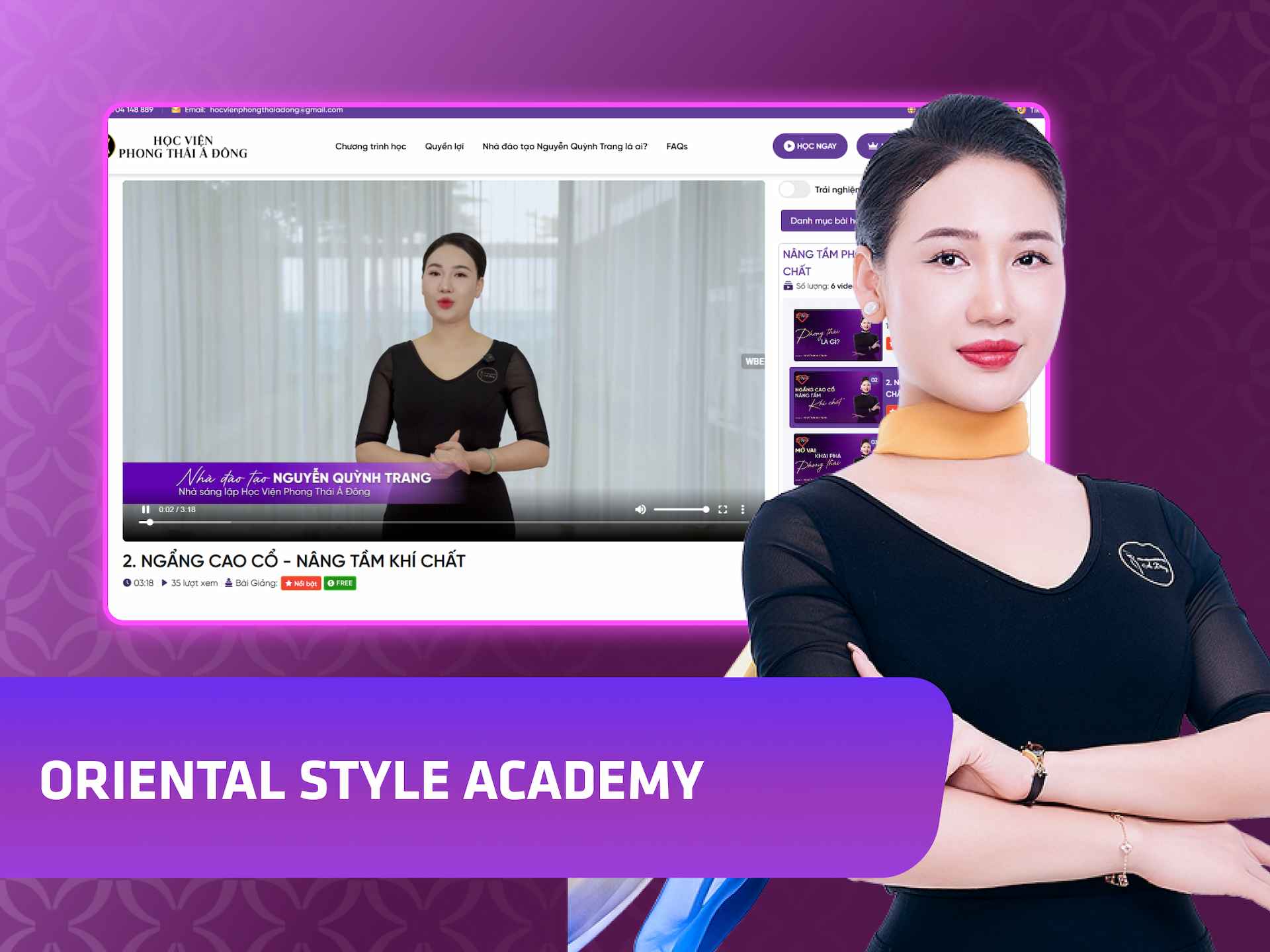 Hình khóa học Oriental Style Academy trên MONA Academy
