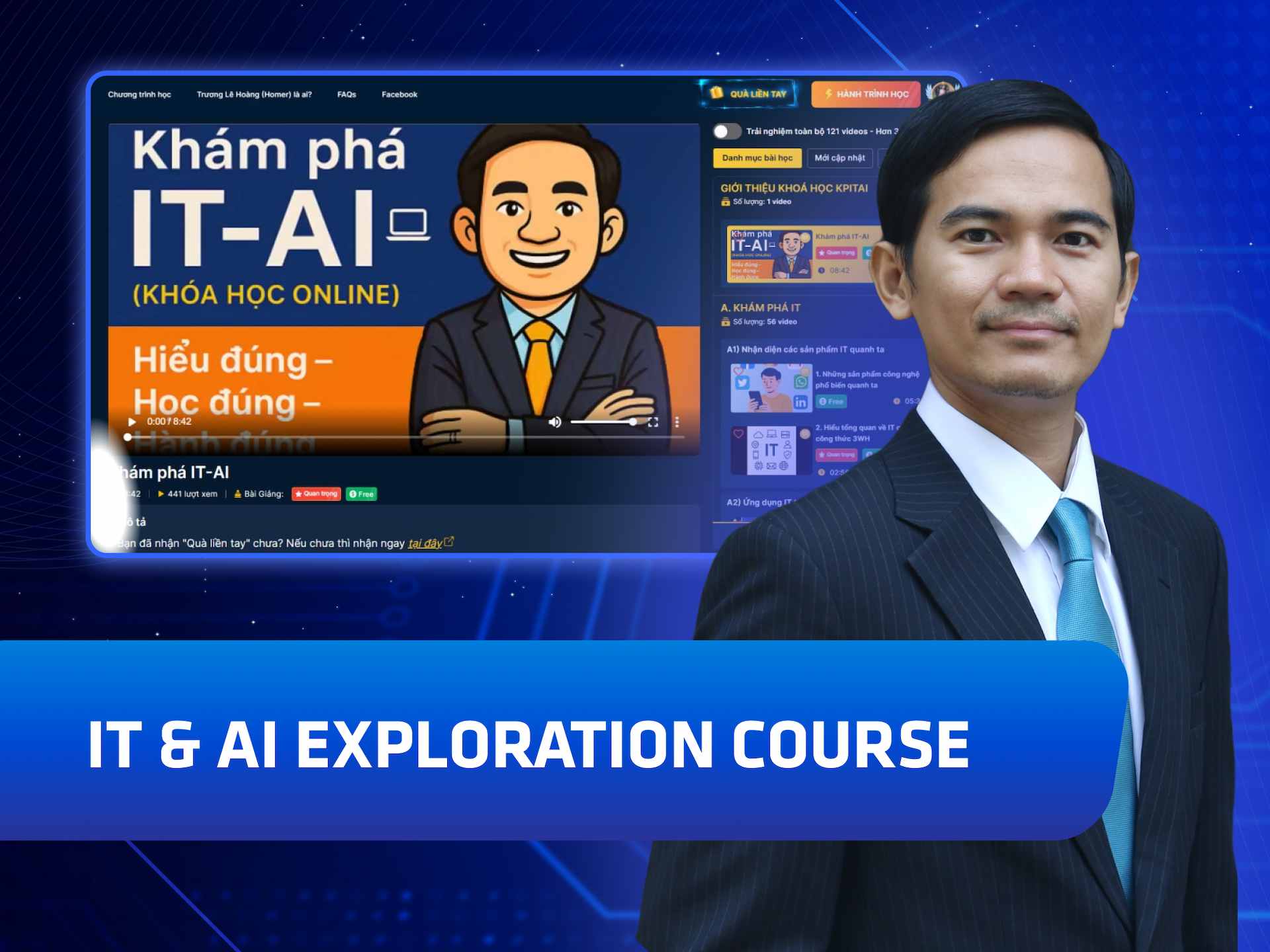 Hình khóa học IT & AI Exploration Course trên MONA Academy