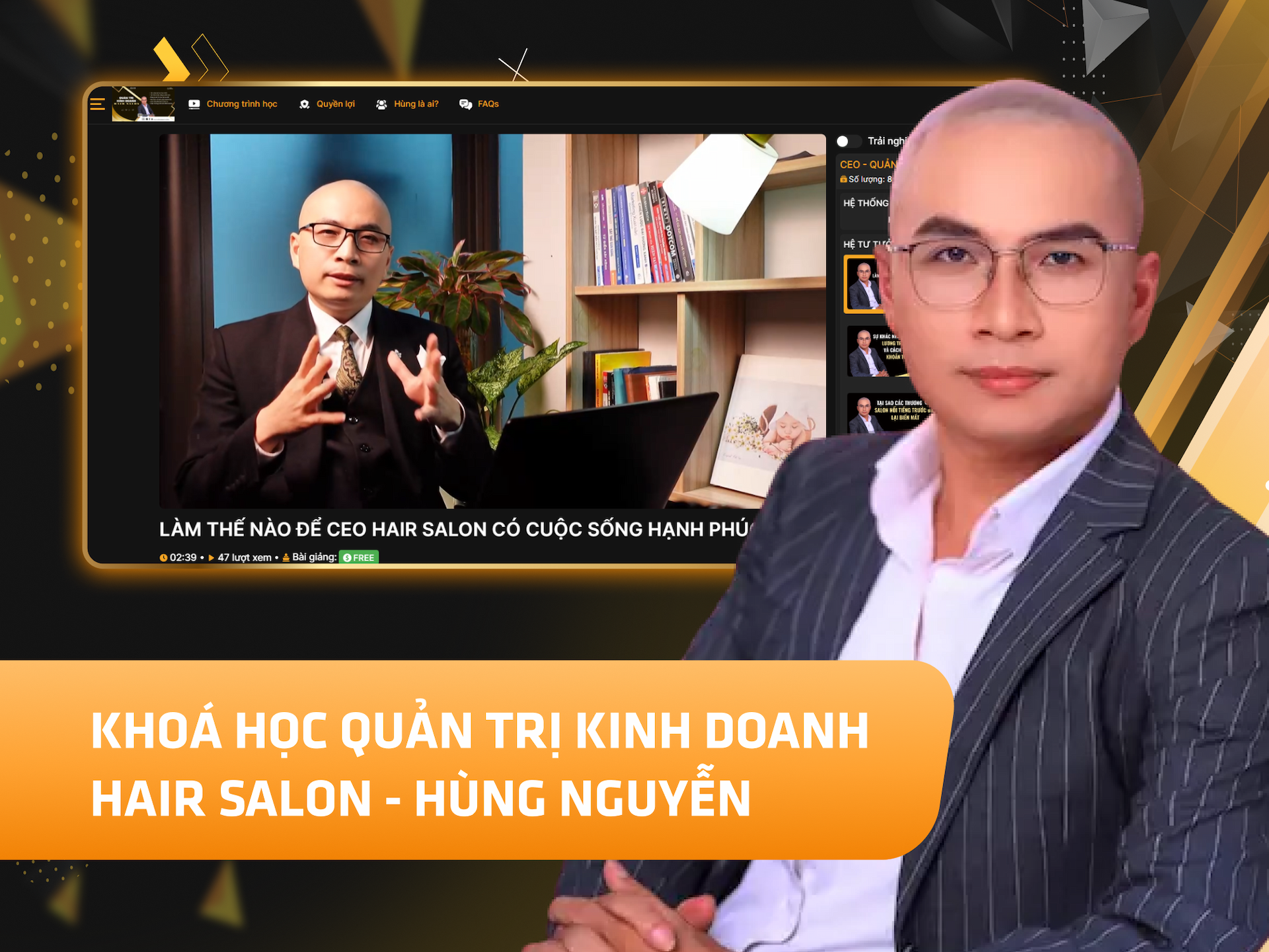 Hình khóa học Khoá Học Quản Trị Kinh Doanh Hair Salon trên MONA Academy