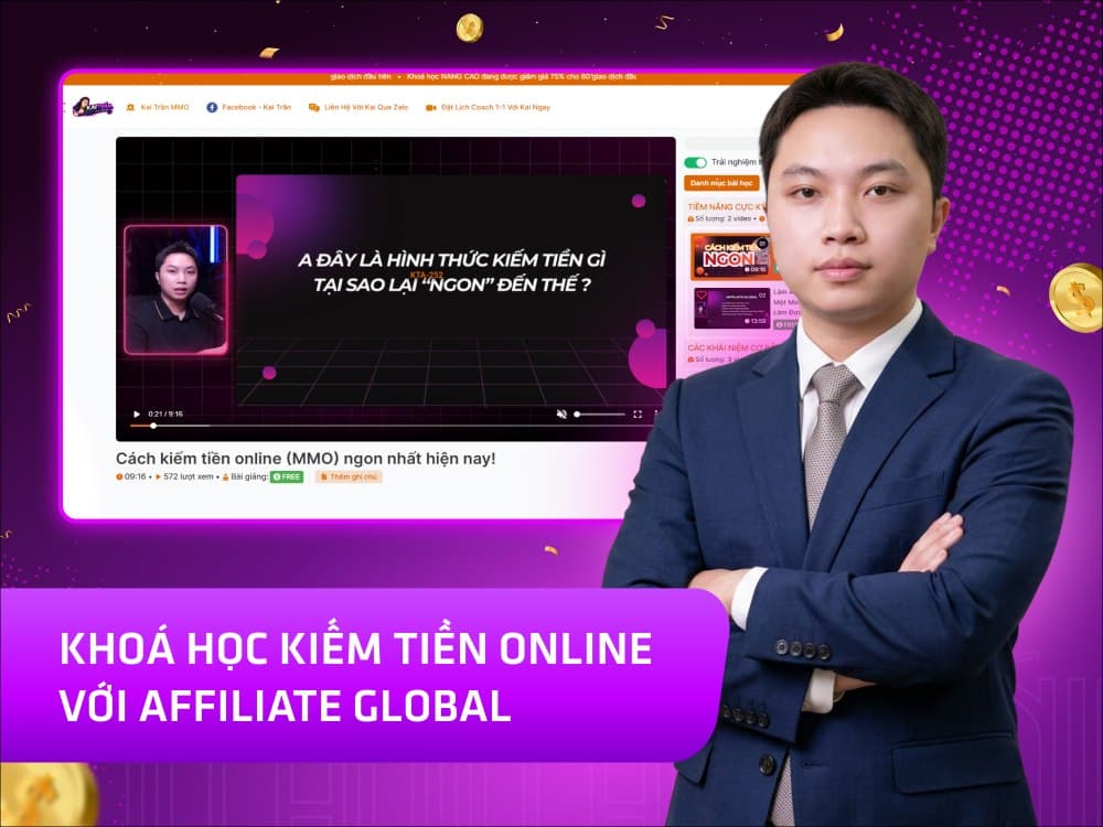 Hình khóa học Online Earning Course with AFFILIATE GLOBAL trên MONA Academy