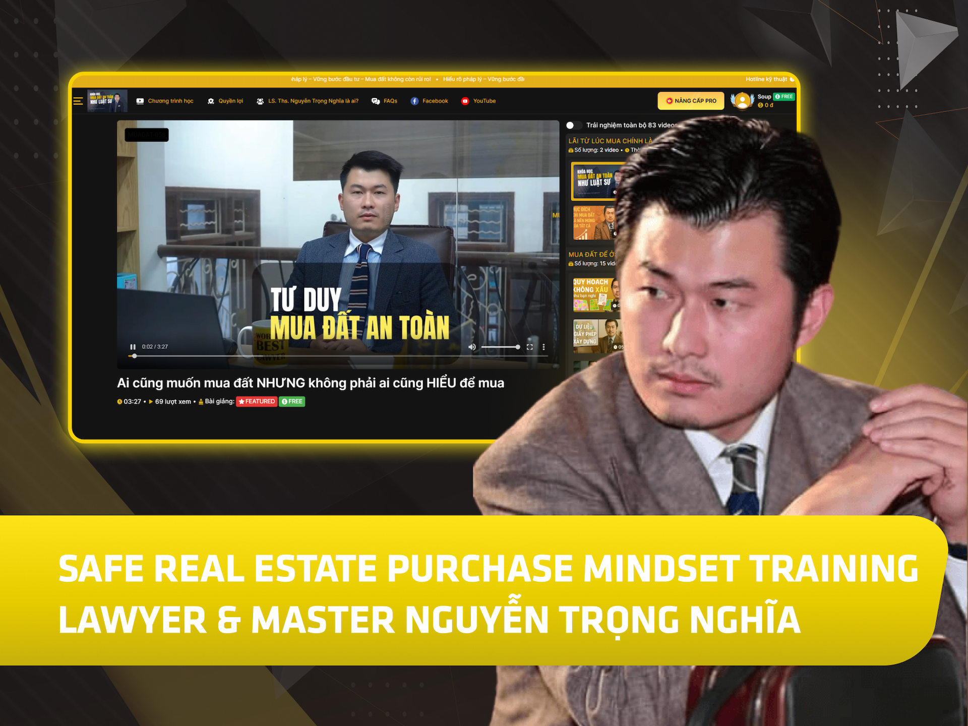 Hình khóa học Mua Dat trên MONA Academy