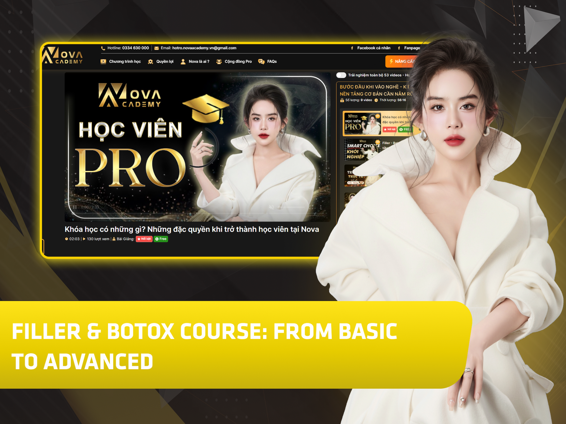 Hình khóa học Filler & Botox Course: From Basic to Advanced trên MONA Academy