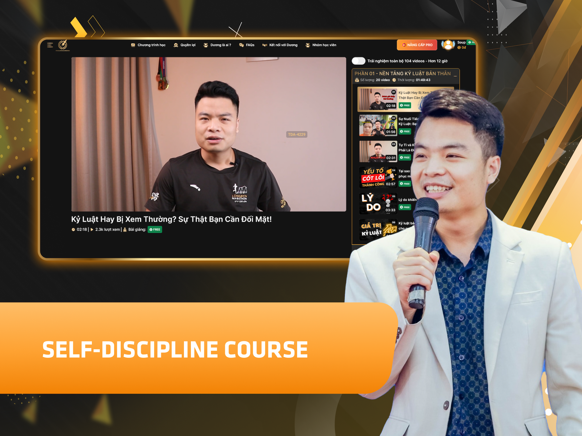 Hình khóa học Self-Discipline Course – Tran Duong Academy trên MONA Academy