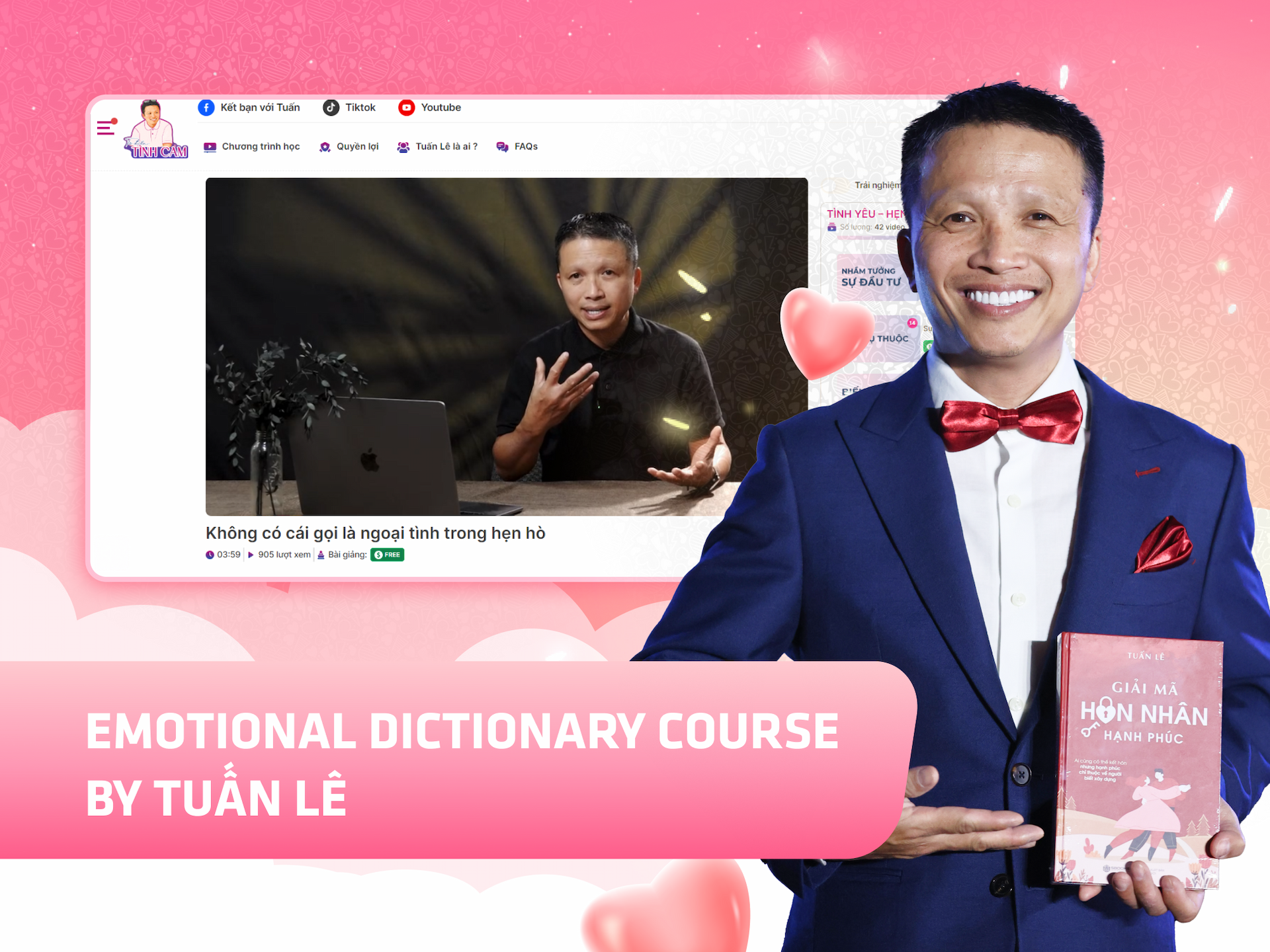 Hình khóa học Tu Dien Tinh Cam trên MONA Academy