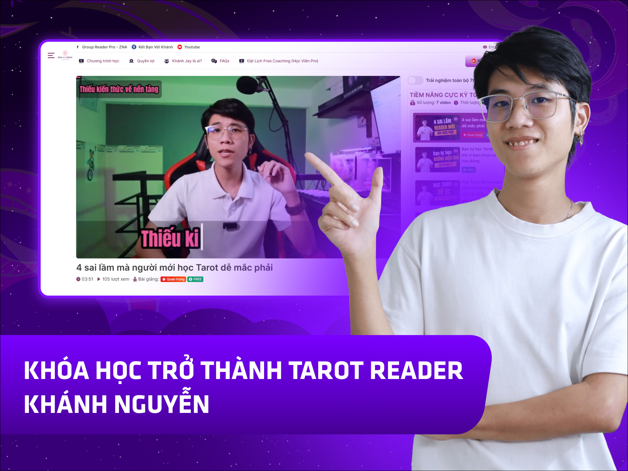 Website khoá học Zeni Academy vận hành trên MONA eLearning